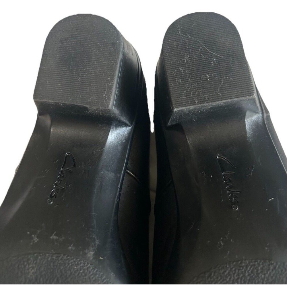 Clarks Women's 8M Emslie Lulin Black Mary Jane Pumps Block Heels Comfort - Picture 10 of 12